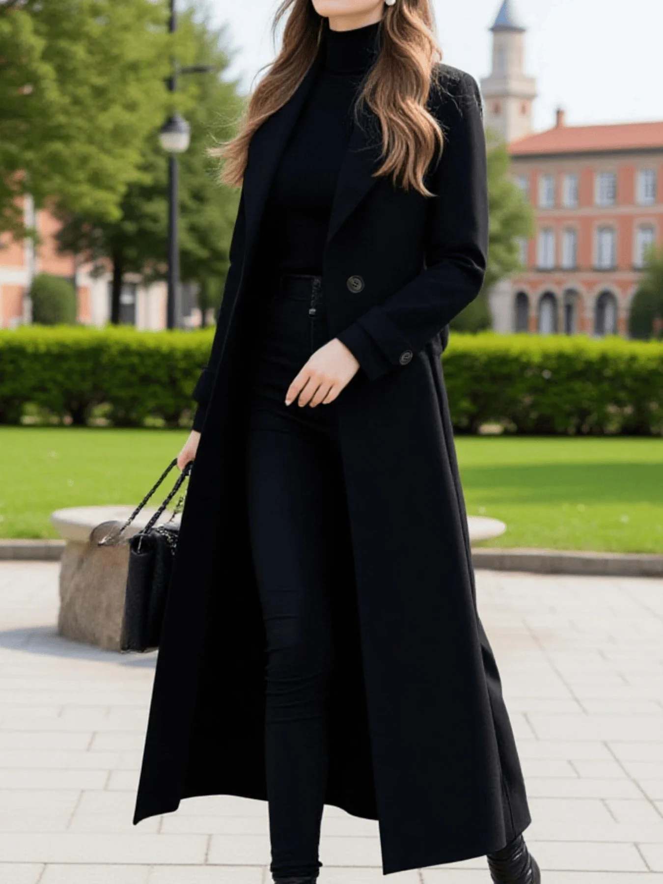 Wool Coat – Stylish Long Design for Warmth and Versatility - Image 7