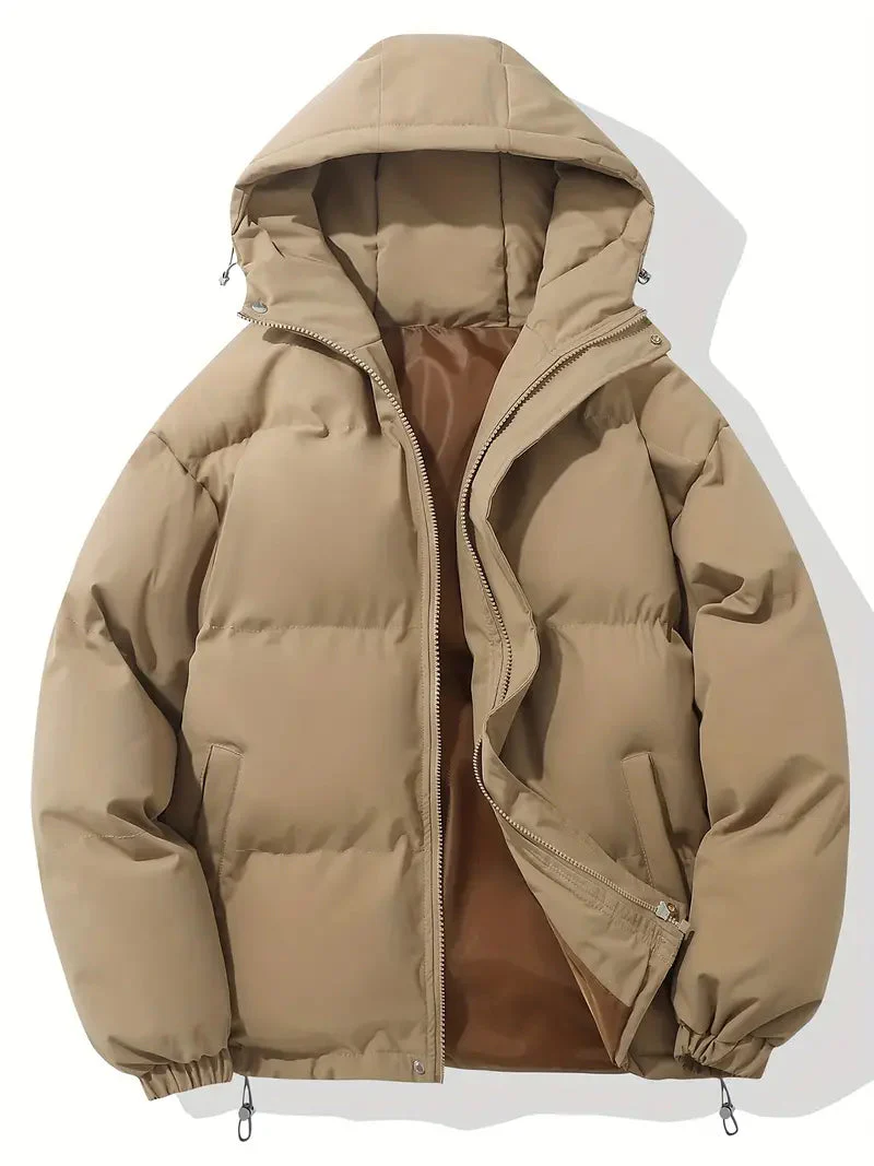 Women's Padded Winter Puffer Jacket with Hood - Image 11