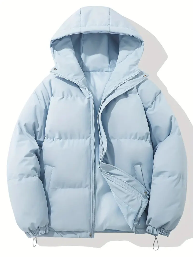 Women's Padded Winter Puffer Jacket with Hood - Image 12