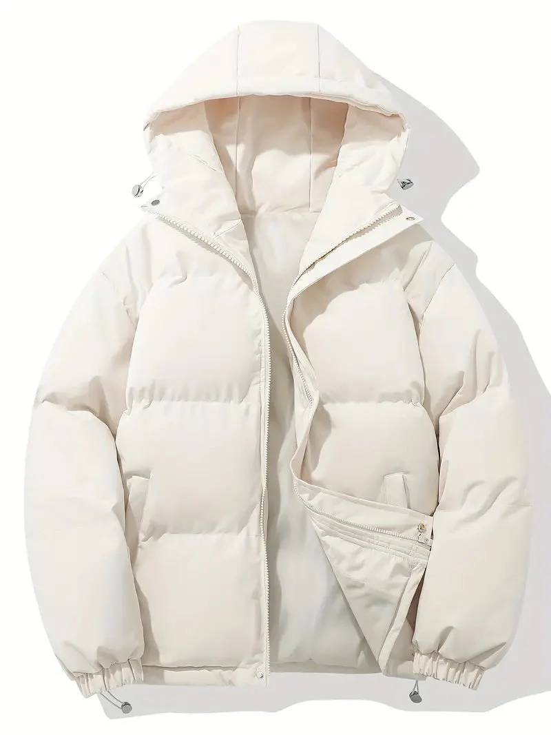 Women's Padded Winter Puffer Jacket with Hood - Image 16