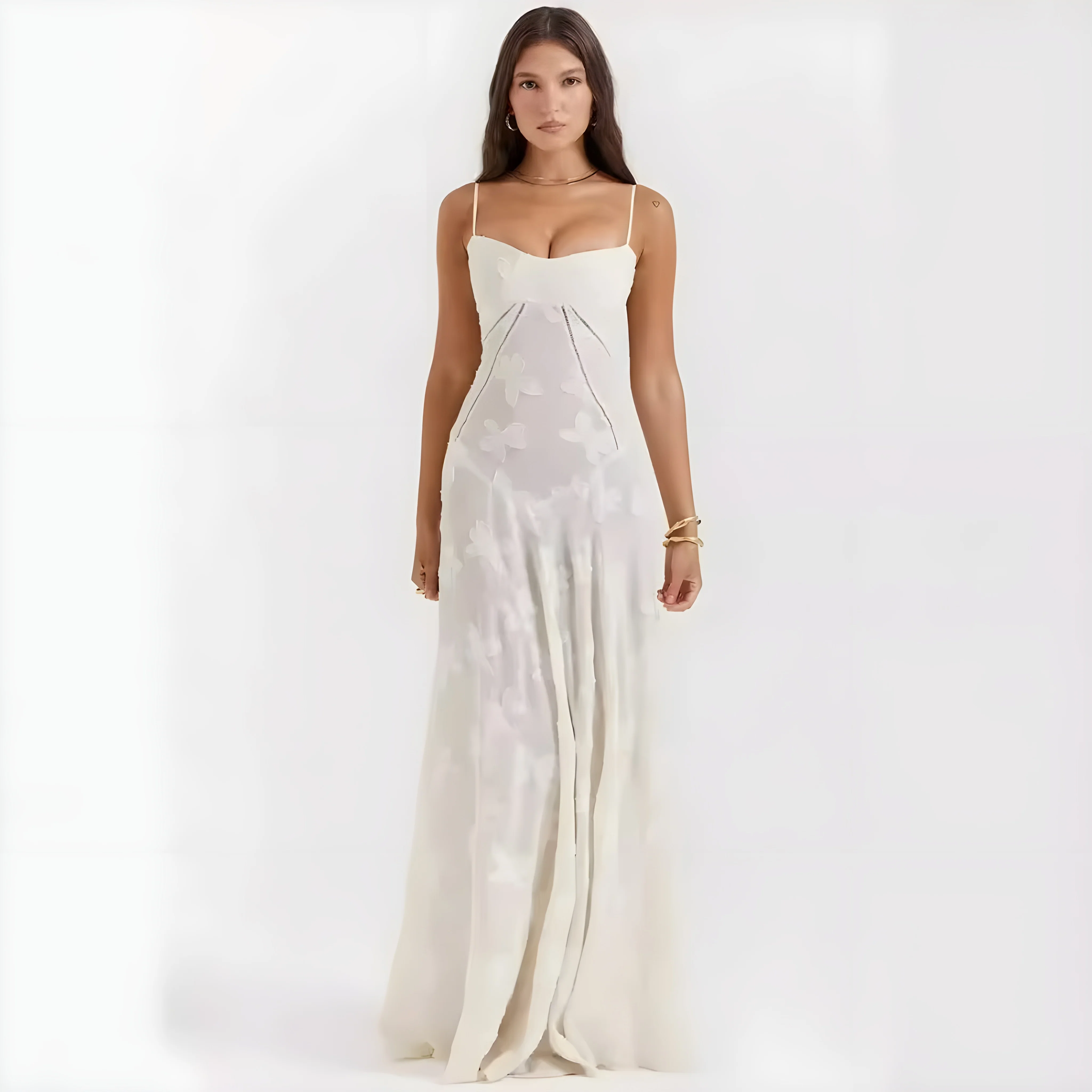 Annabelle Lace Wedding Guest Maxi Dress - Image 2