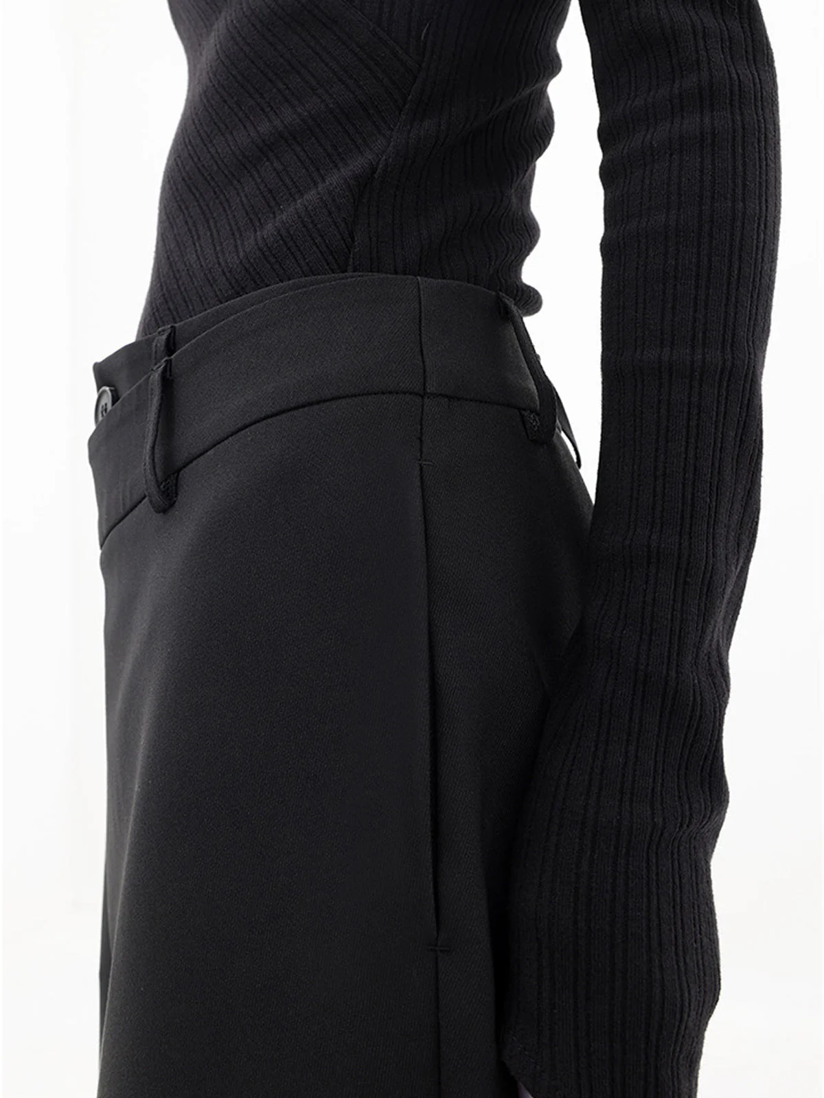 Asymmetrical Relaxed Fit Pants - Image 5