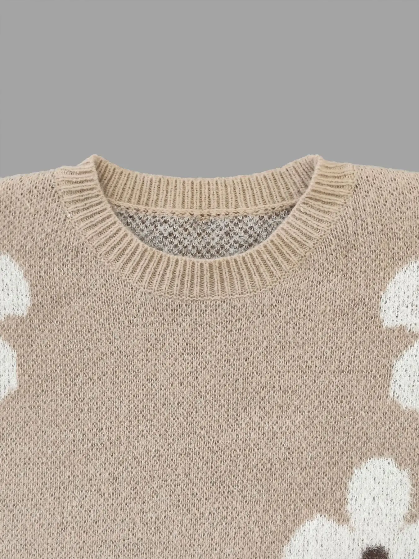Women's Round Neck Knit Sweater - Image 7