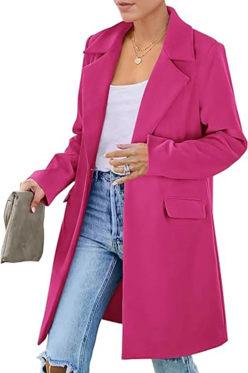 Autumn Trench Coat Women – Stylish Lapel Design for Chic Autumn Outings - Image 2