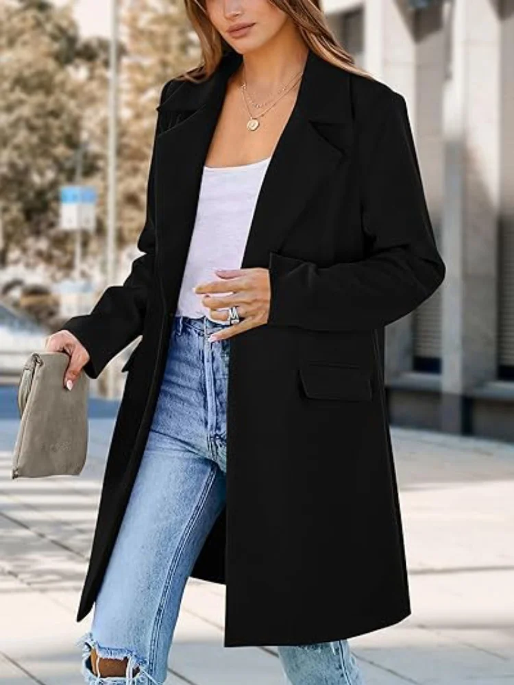 Autumn Trench Coat Women – Stylish Lapel Design for Chic Autumn Outings - Image 9