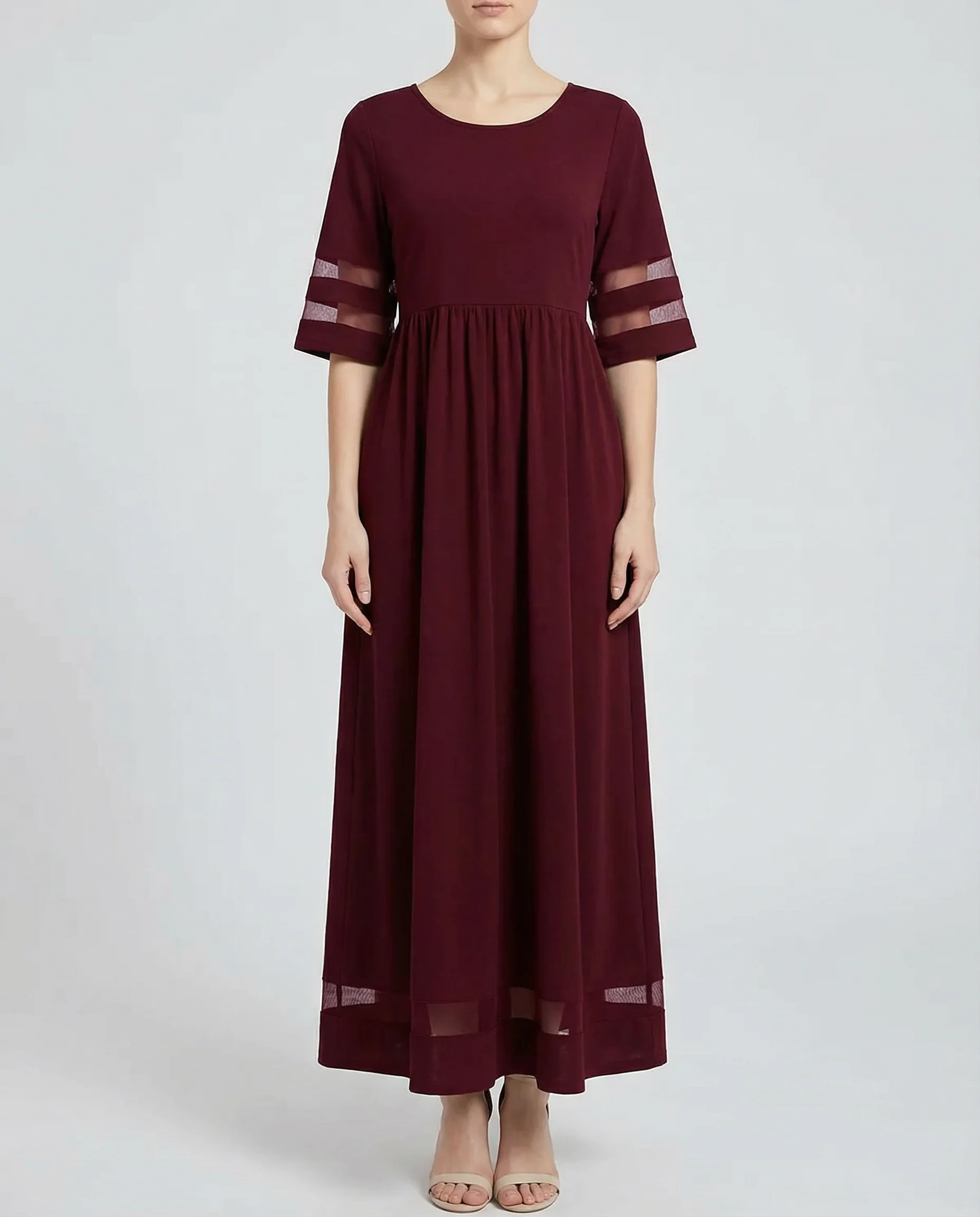 Black Sheer Dress – Flattering O-Neck Design for Effortless Summer Style - Image 2