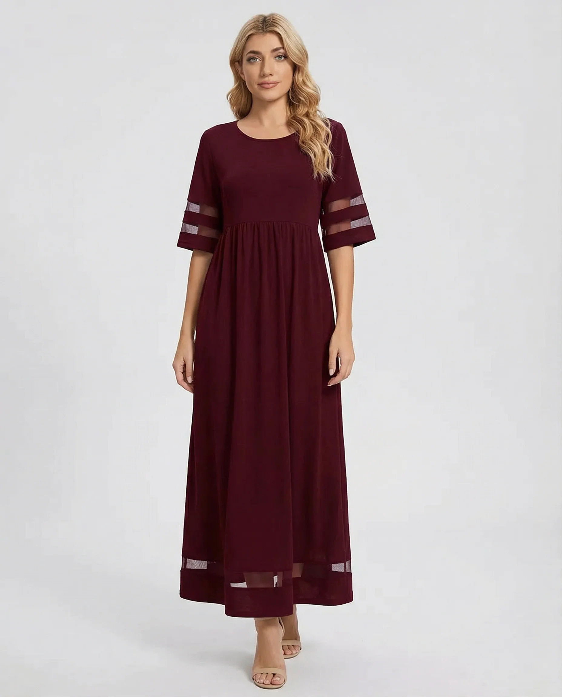 Black Sheer Dress – Flattering O-Neck Design for Effortless Summer Style - Image 3