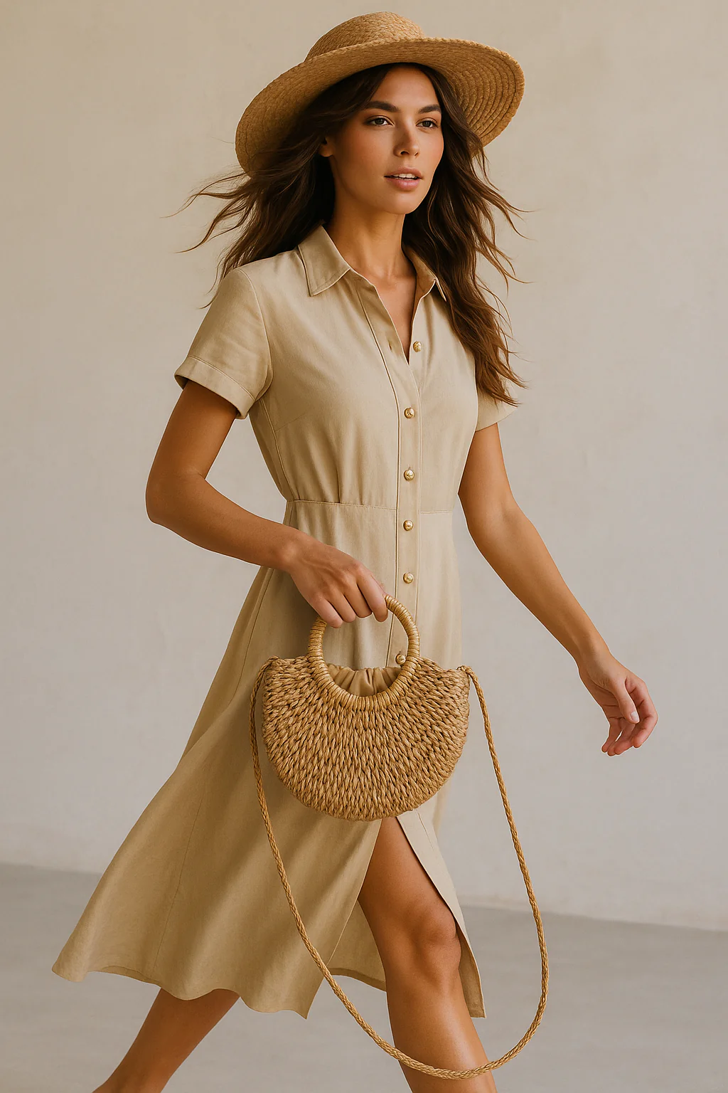 Natural Bohemian Straw Handbag - Image 2