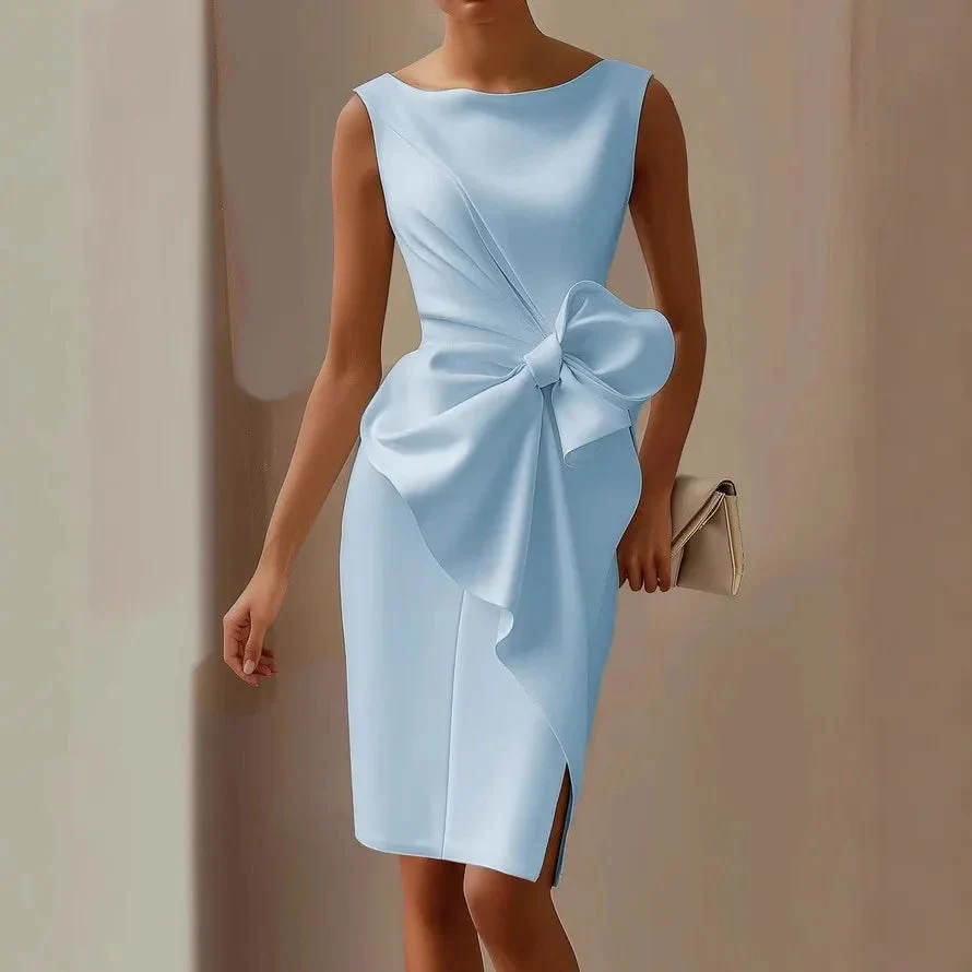 Bow Dress – Elegant Sleeveless Evening Party Dress for Women - Image 5