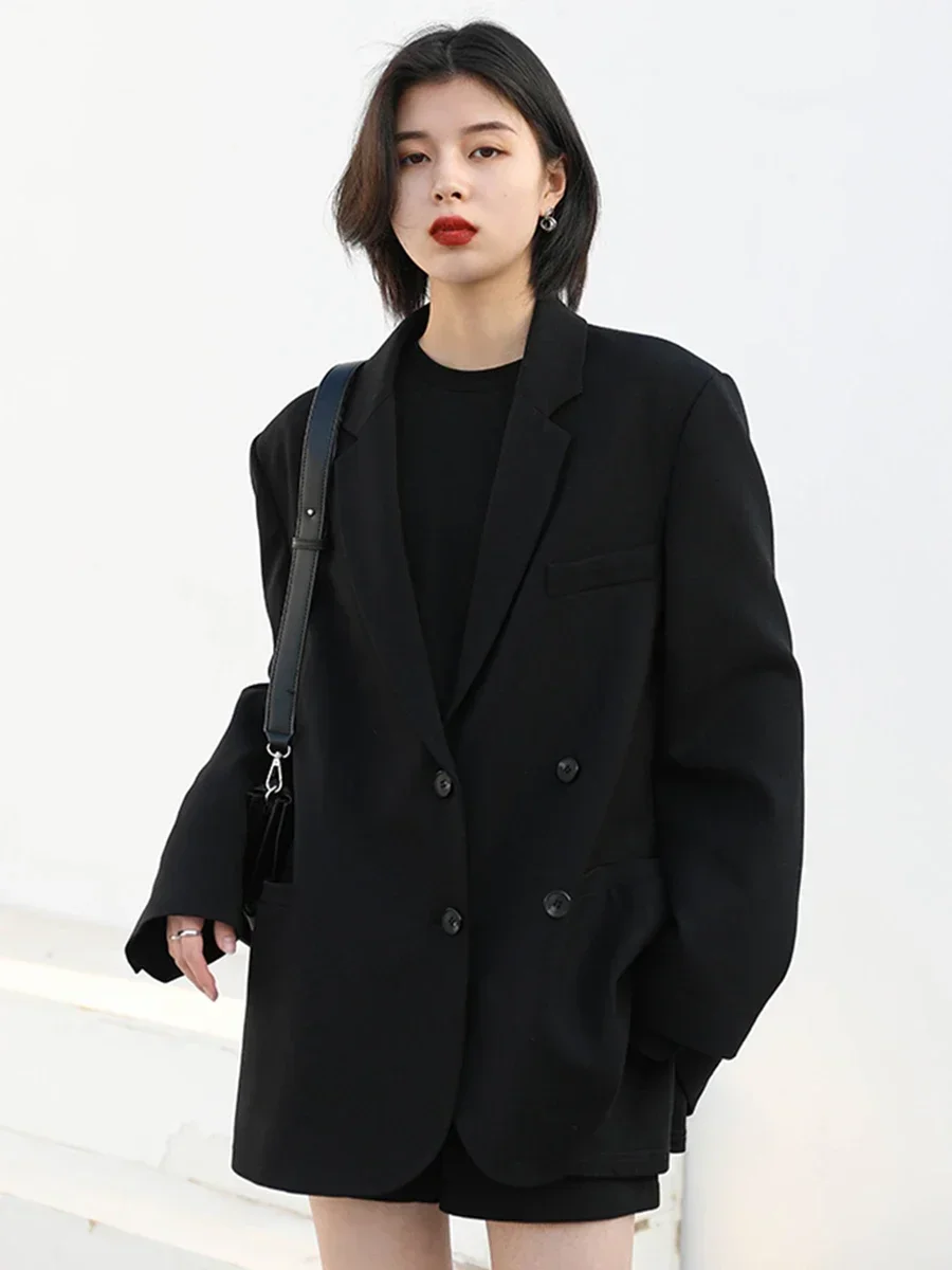 Chic Blazer – Elegant Solid Long Sleeve Office Coat - Image 5