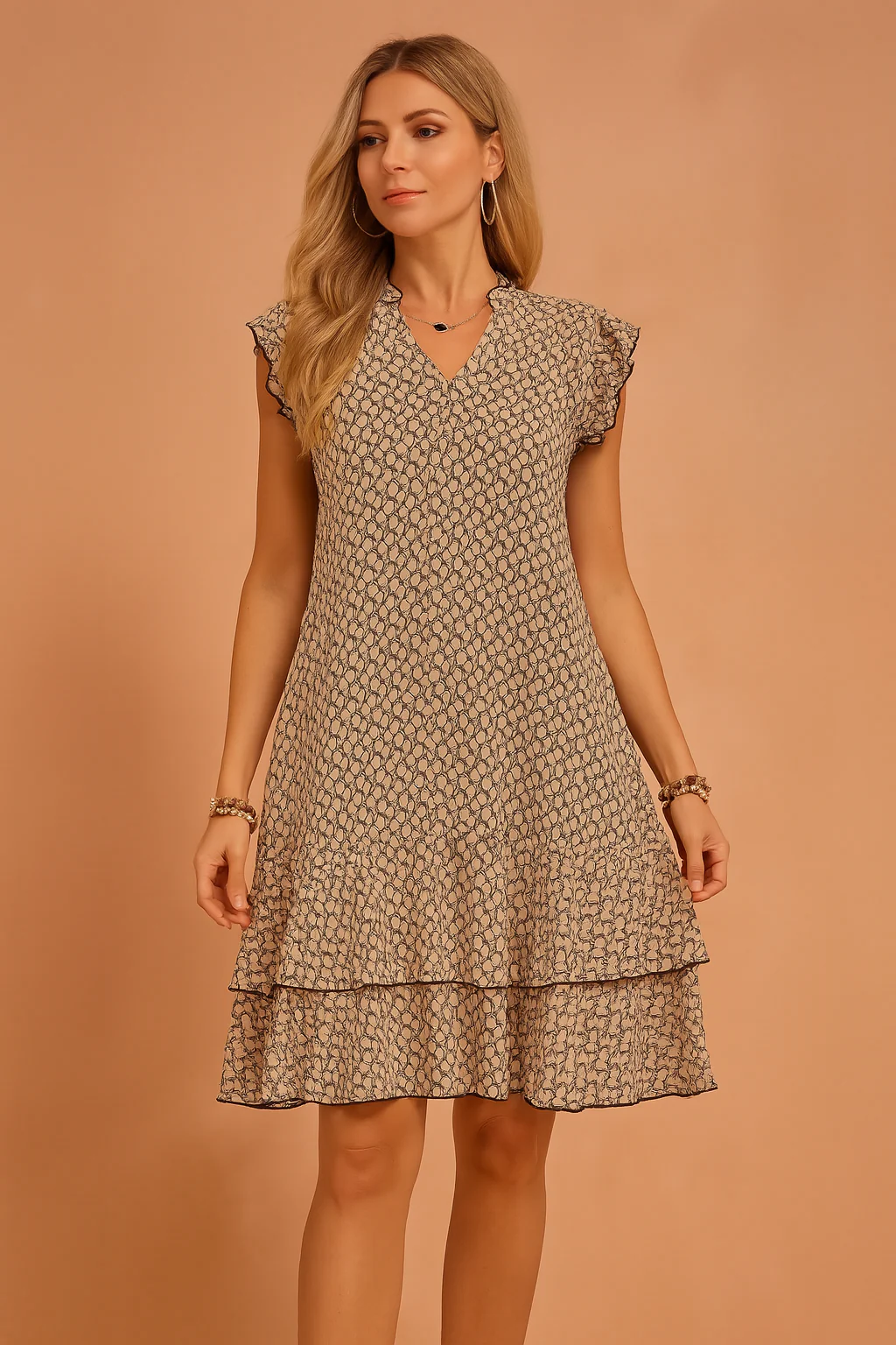 Chic Elegant V-Neck Summer Dress | Effortless Summer Style - Image 7