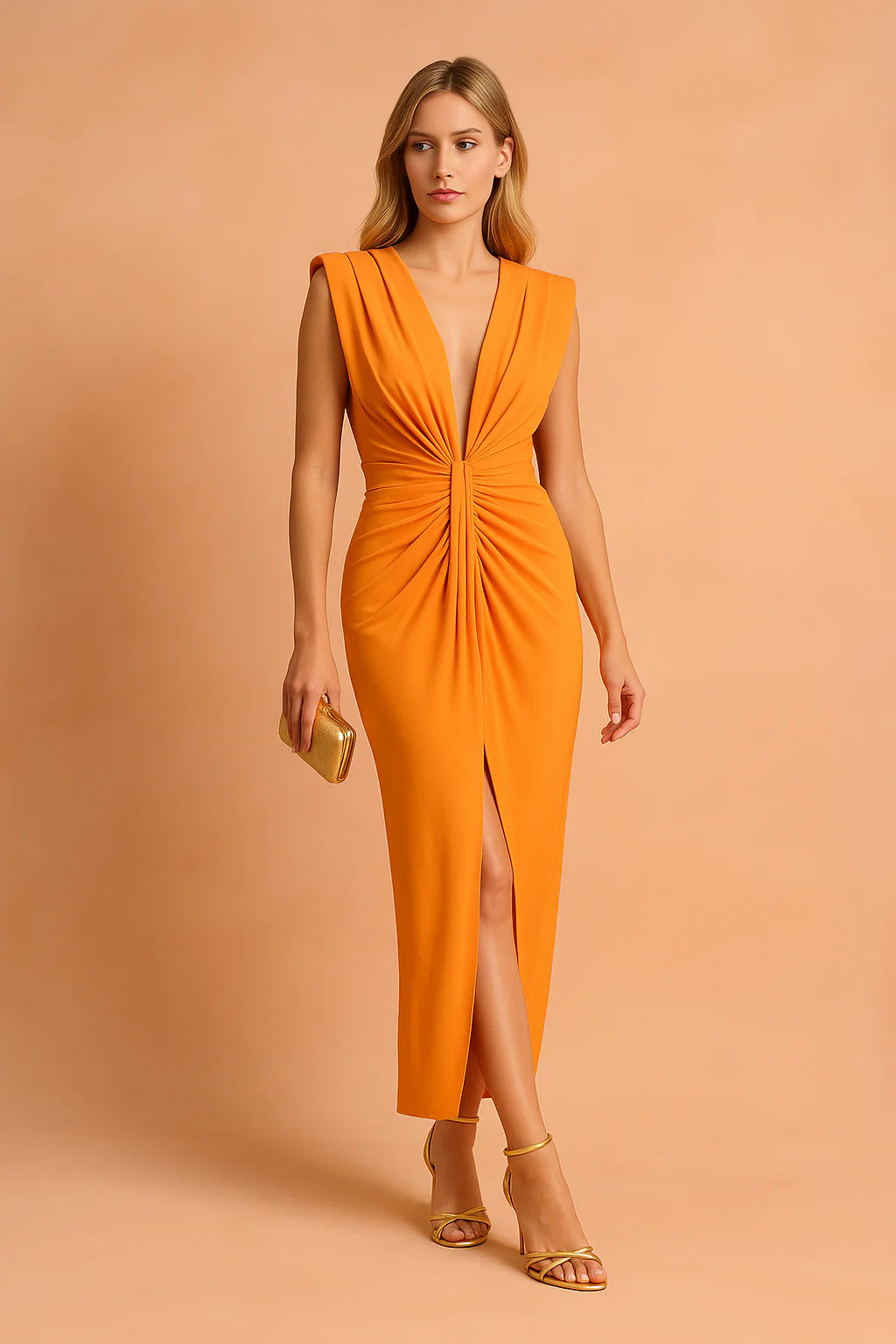 Chic Sleeveless Cocktail Midi Dress | Effortless Summer Style