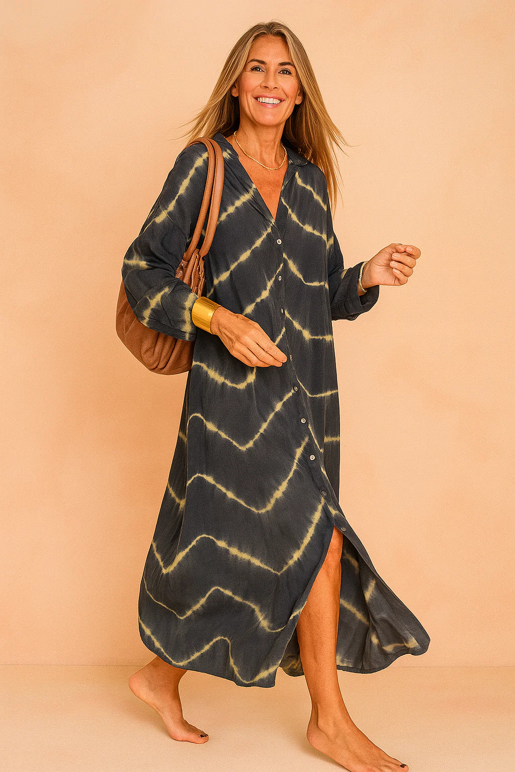 Chic V-Neck Floral Print Maxi Dress | Effortless Summer Style - Image 5