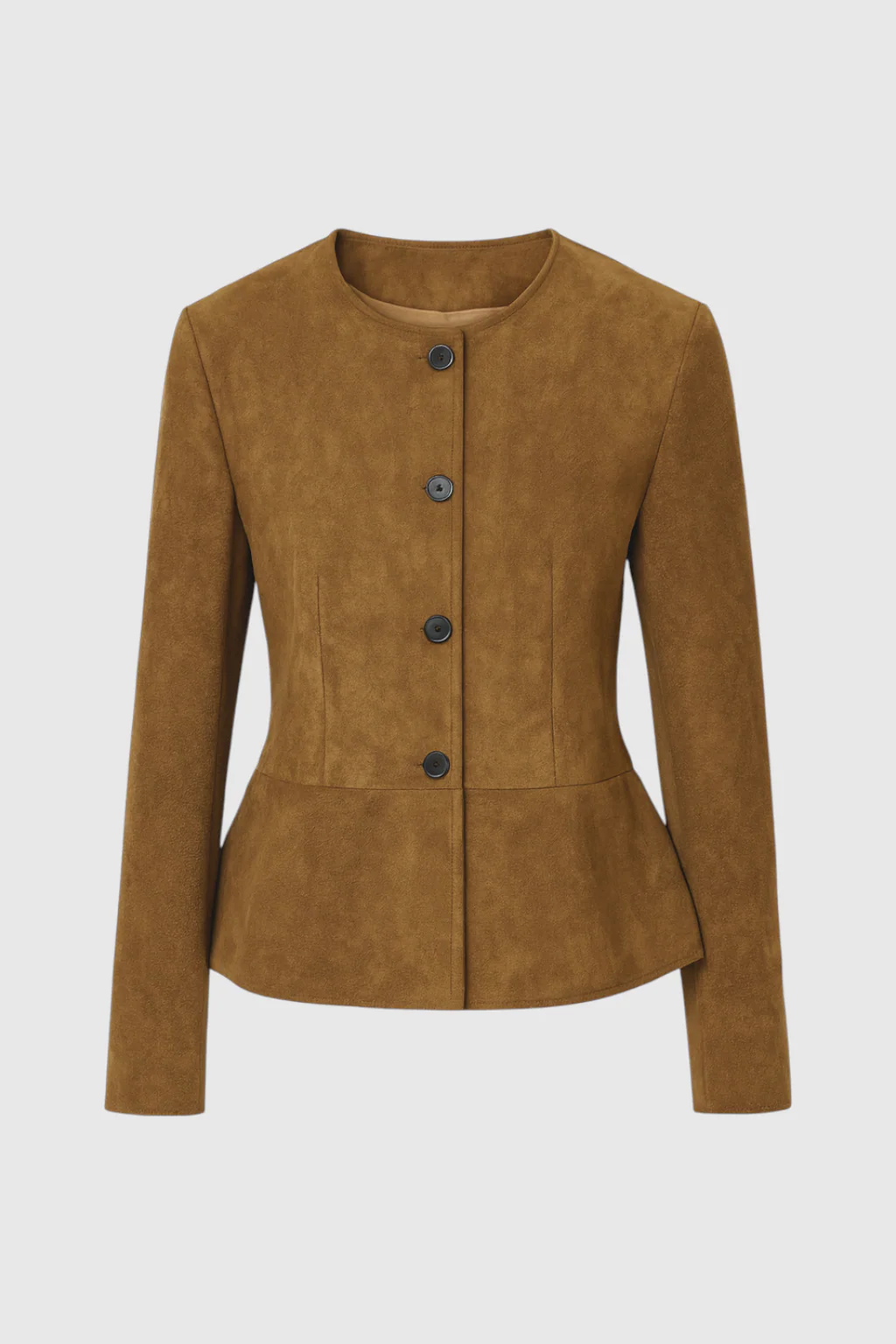 Chic Vintage Casual Jacket with Timeless Brown Design - Image 3
