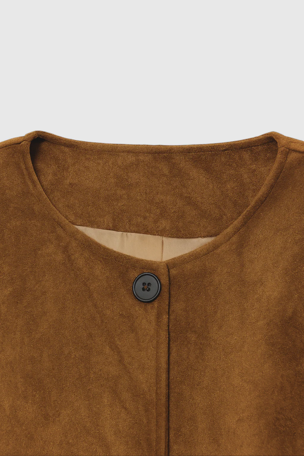 Chic Vintage Casual Jacket with Timeless Brown Design - Image 5