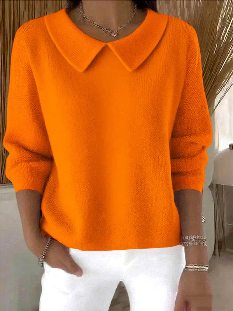 Classic Relaxed Knit Pullover Sweater for Women - Image 5