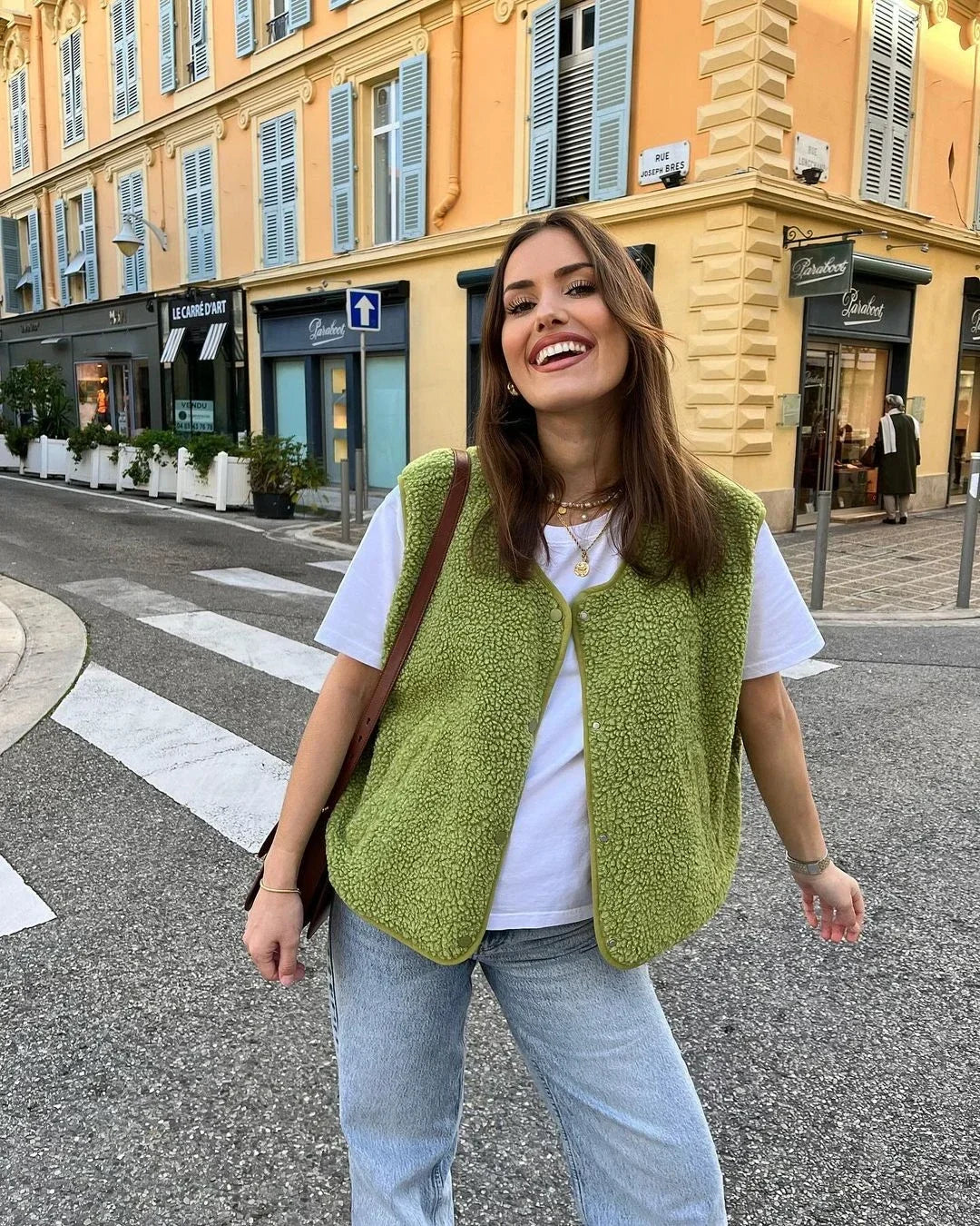 Casual fleece vest for women - Image 3