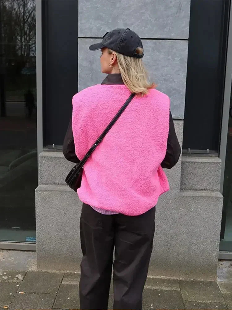 Casual fleece vest for women - Image 5