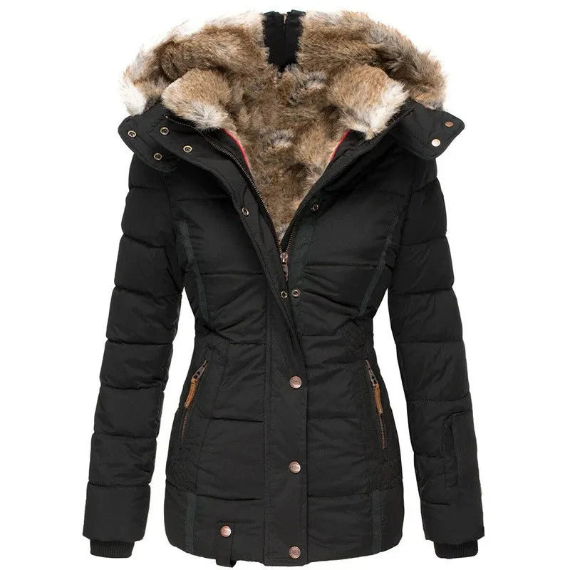 Women's Warm Fur Winter Jacket - Image 2
