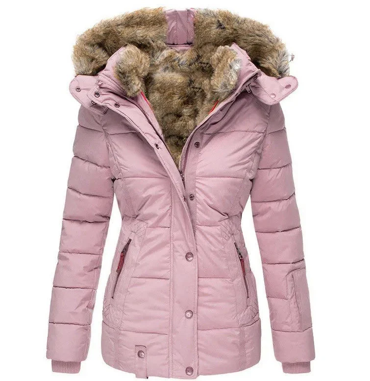 Women's Warm Fur Winter Jacket - Image 6