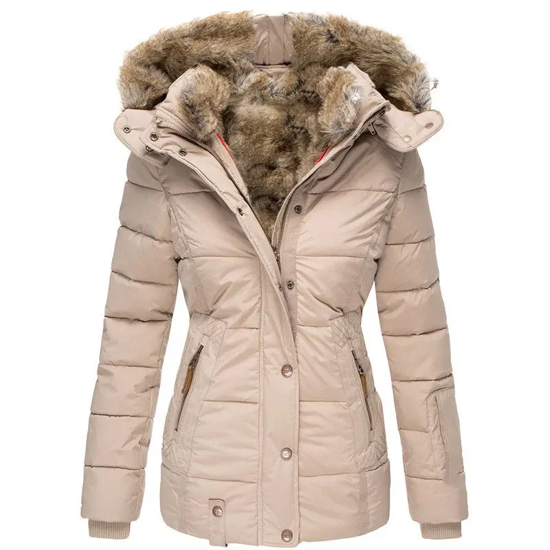 Women's Warm Fur Winter Jacket - Image 7