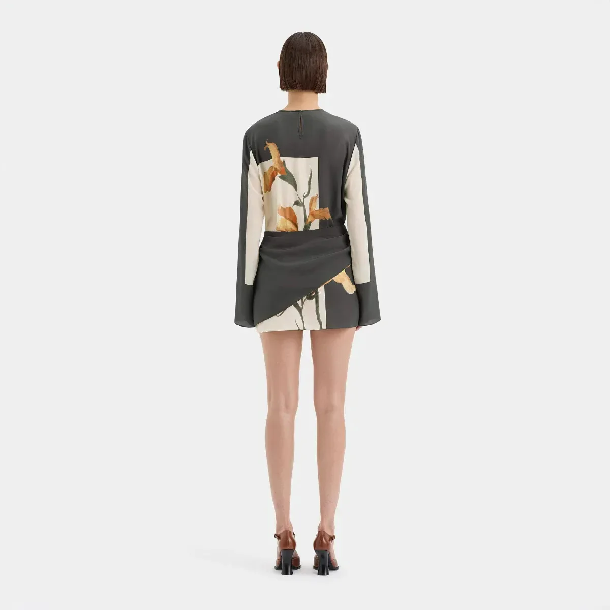 Constance Floral Twist Cocktail Mini Dress - Image 6