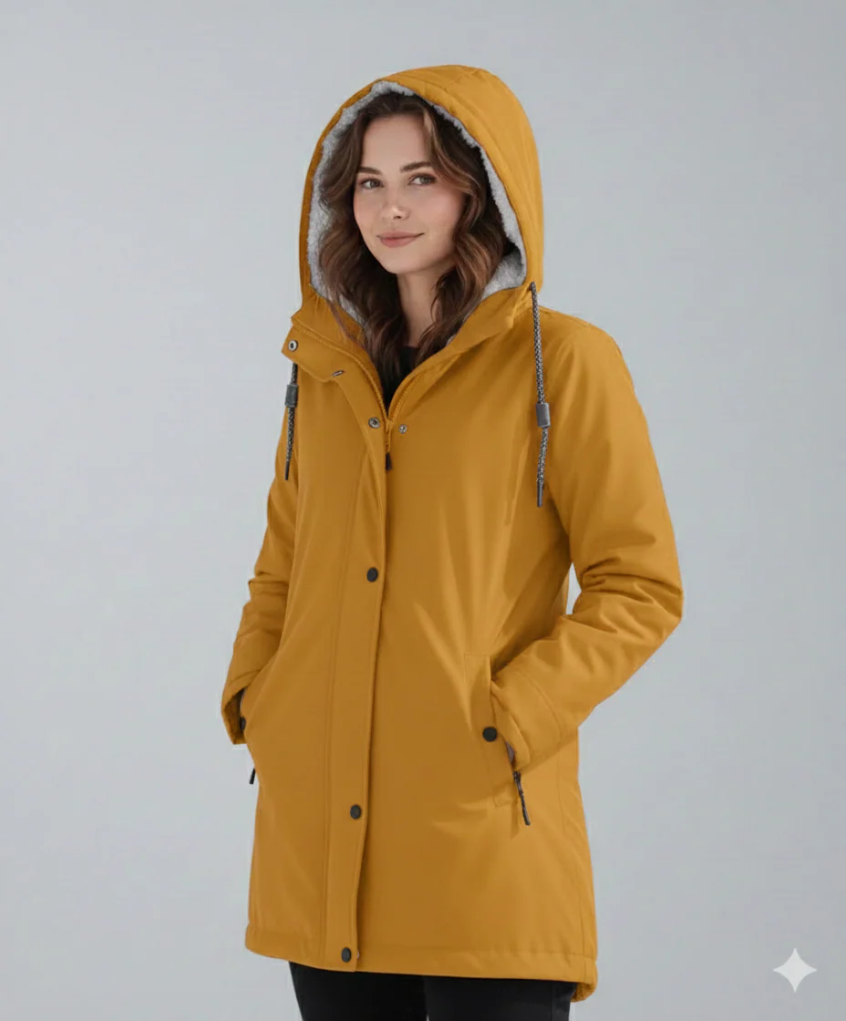 Cozy Sherpa-Lined Hooded Parka Jacket for Winter - Image 5