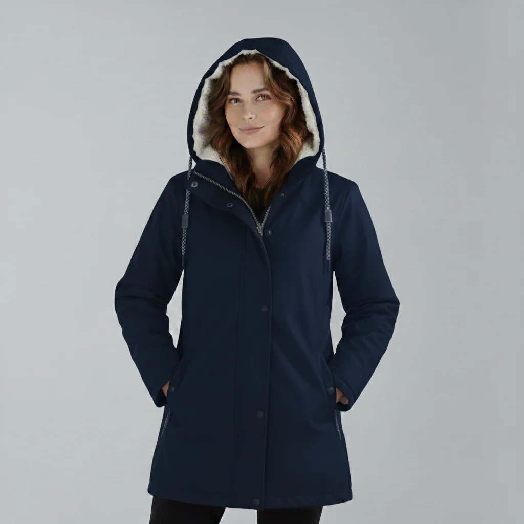 Cozy Sherpa-Lined Hooded Parka Jacket for Winter - Image 7