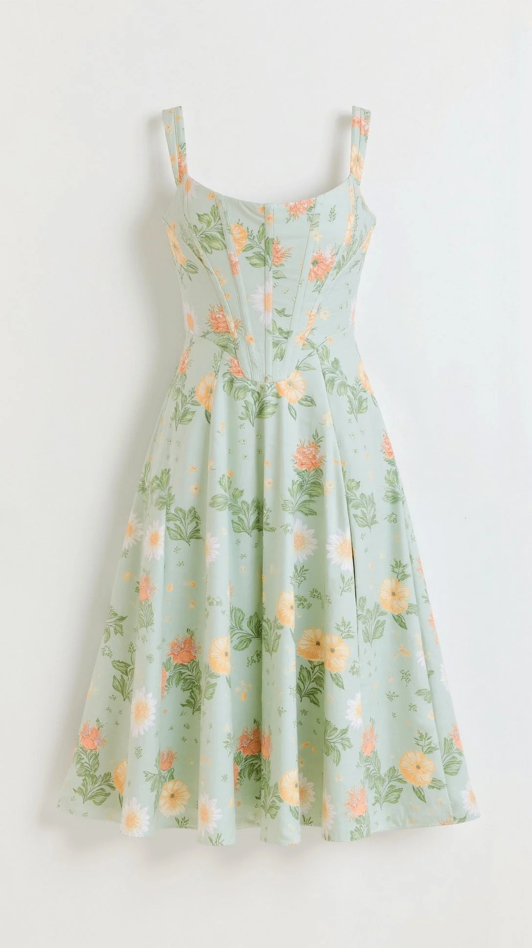 Dahlia Floral Party Midi Dress - Image 5