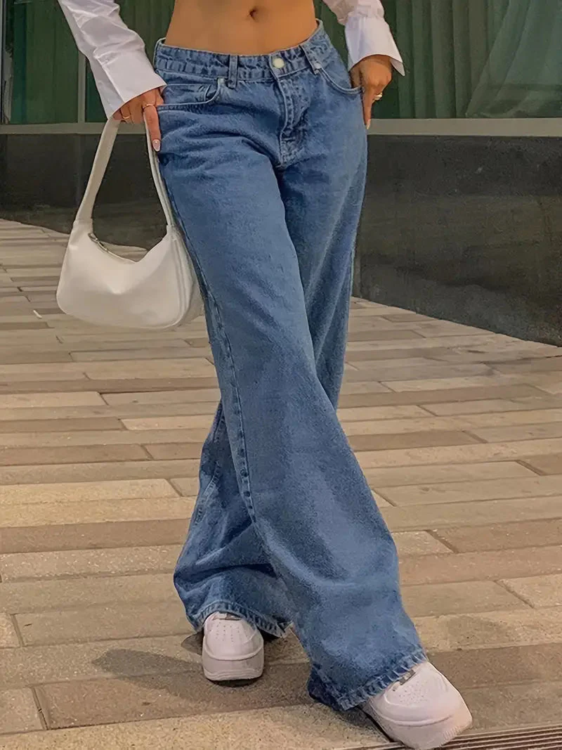 Vintage Low Waist Baggy Jeans