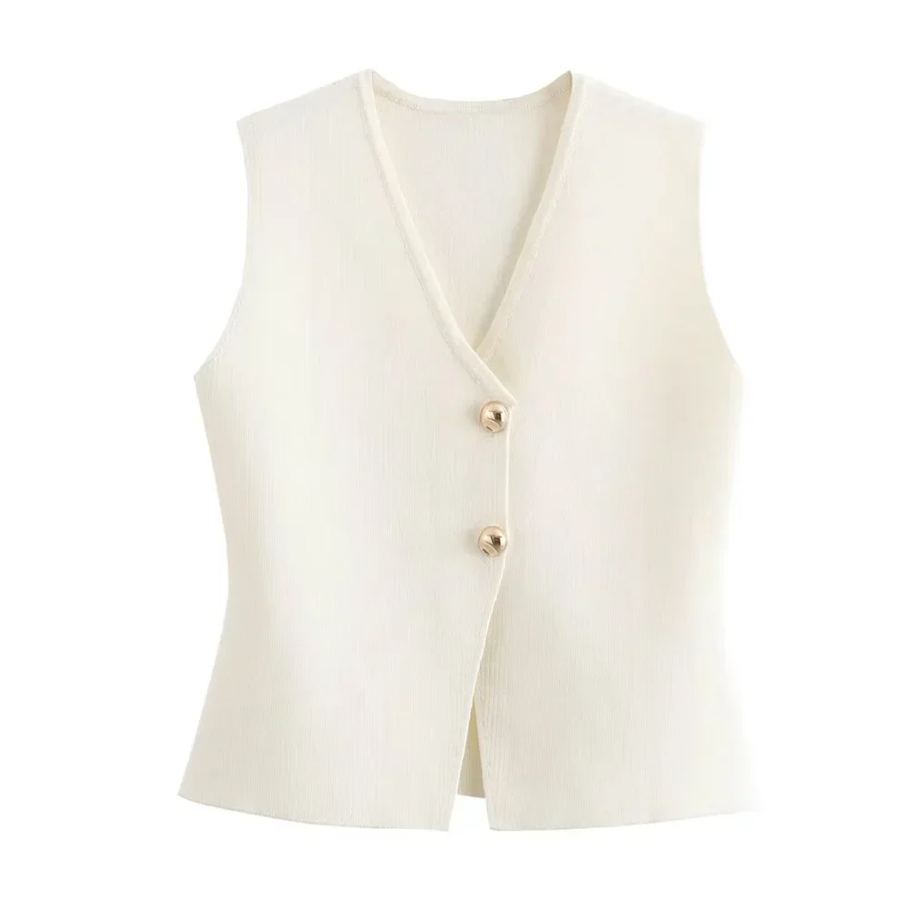 Diana Tricot Knit Waistcoat - Image 2