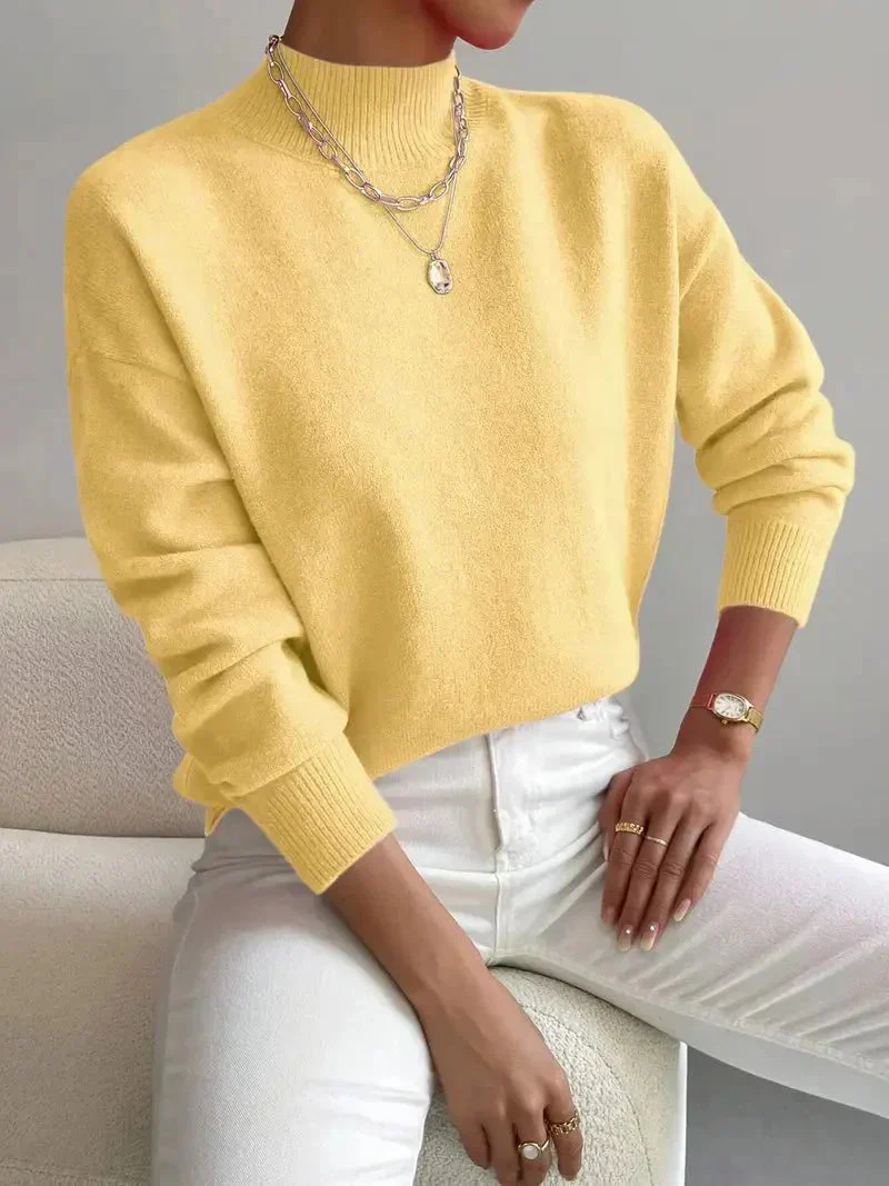 Elegant Cosy Turtleneck Knit Sweater Ladies - Image 4