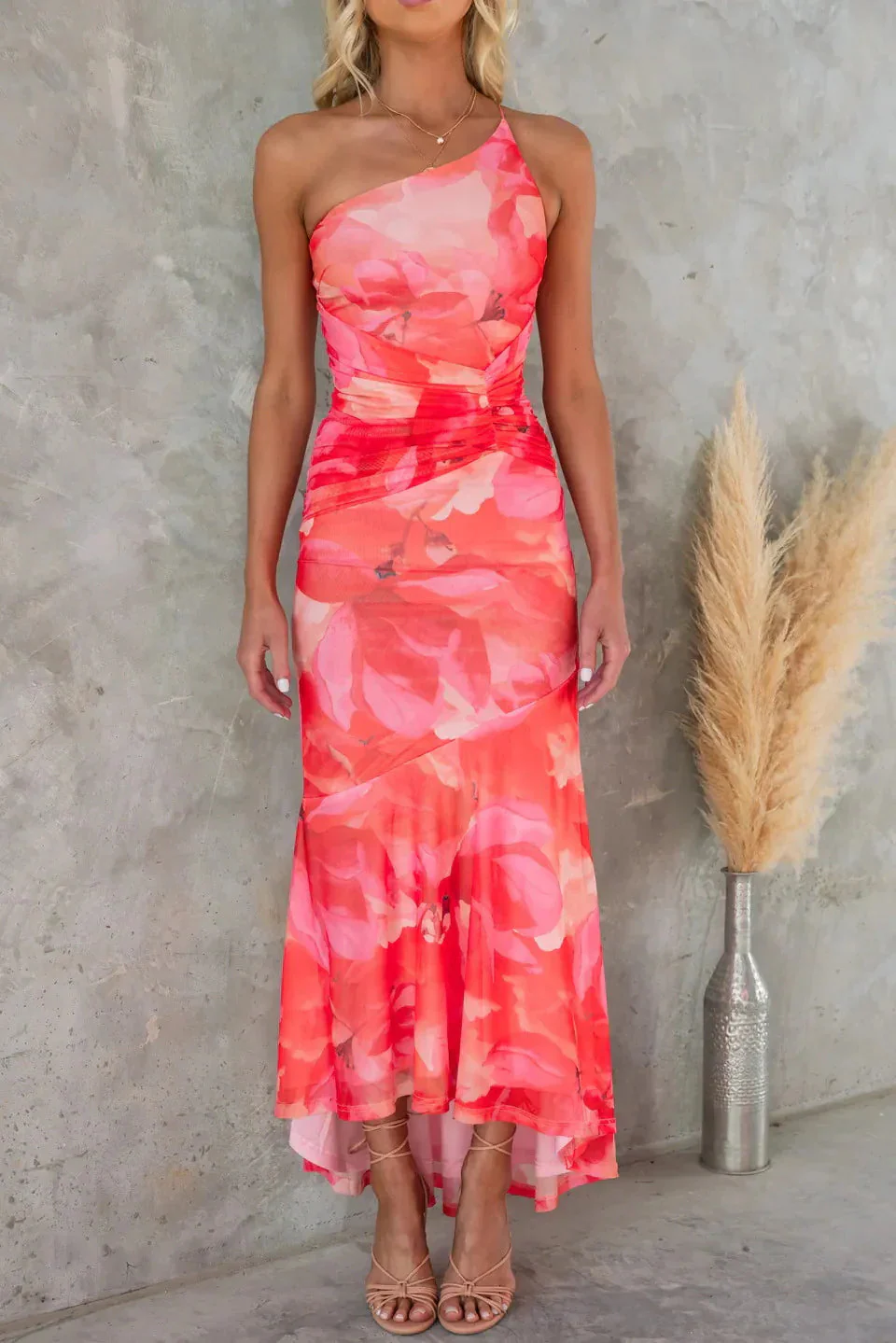 Elegant Floral Midi Dress for Warm Weather - Image 5