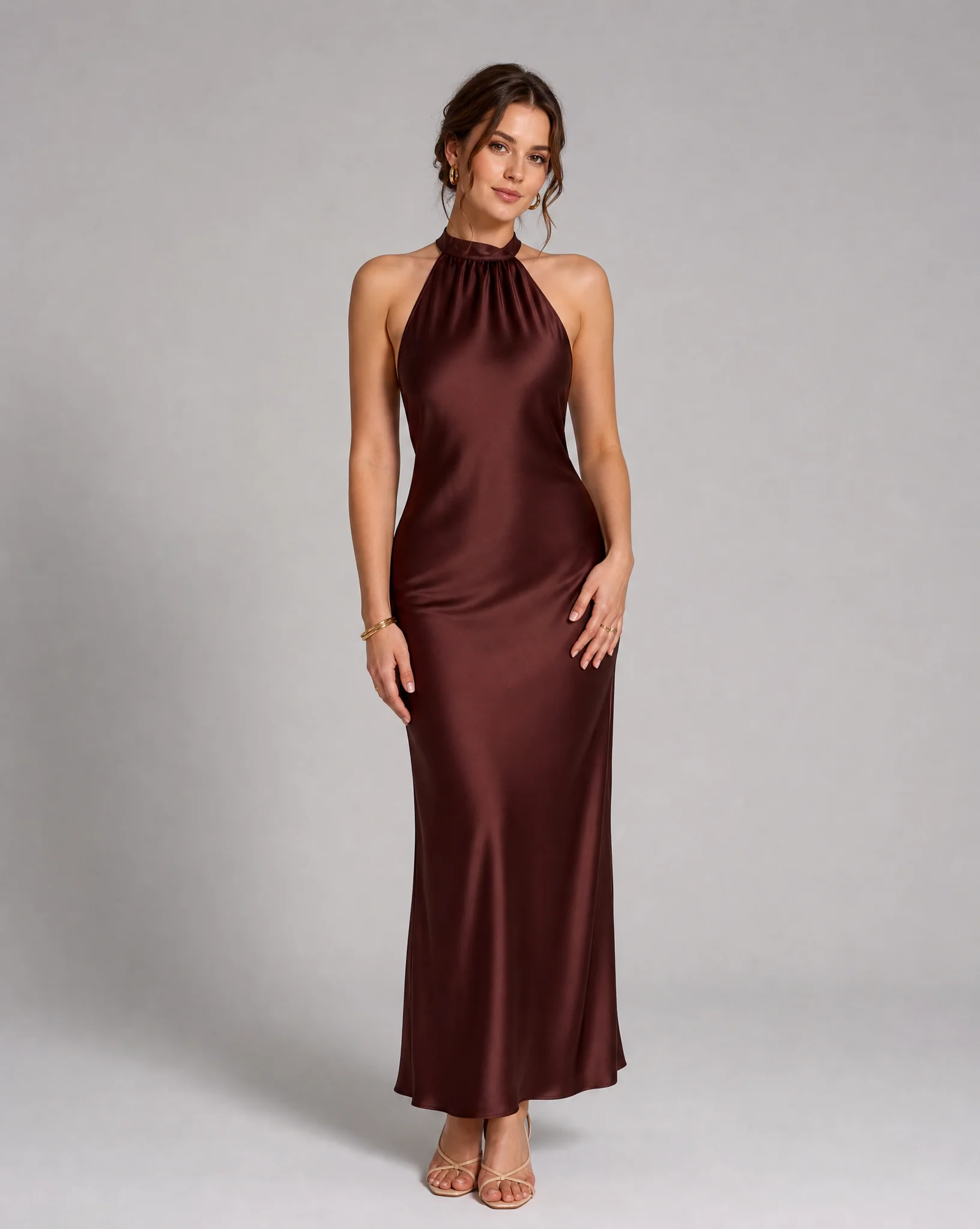 Elegant Velvet Midi Dress for Evening Wear