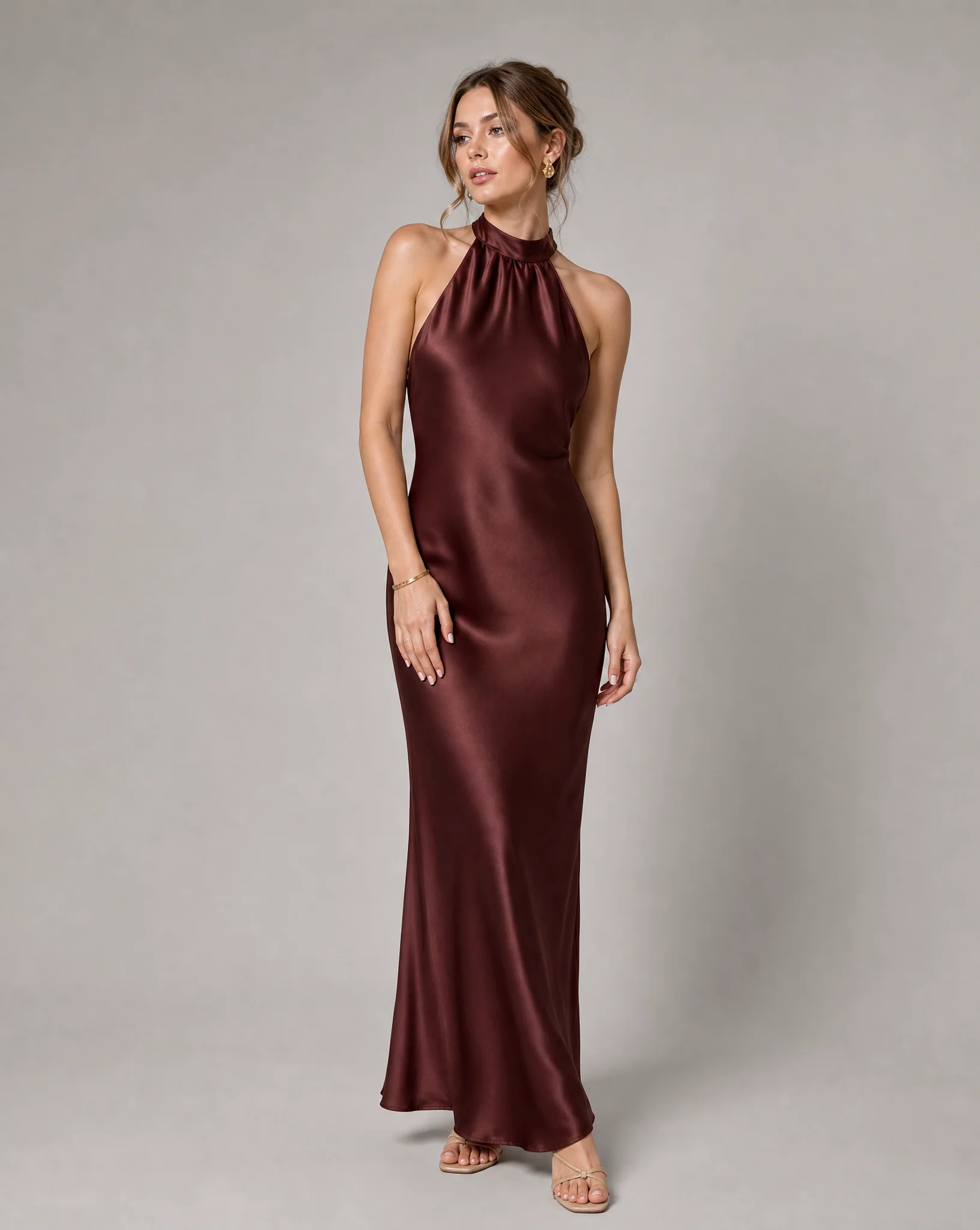Elegant Velvet Midi Dress for Evening Wear - Image 2