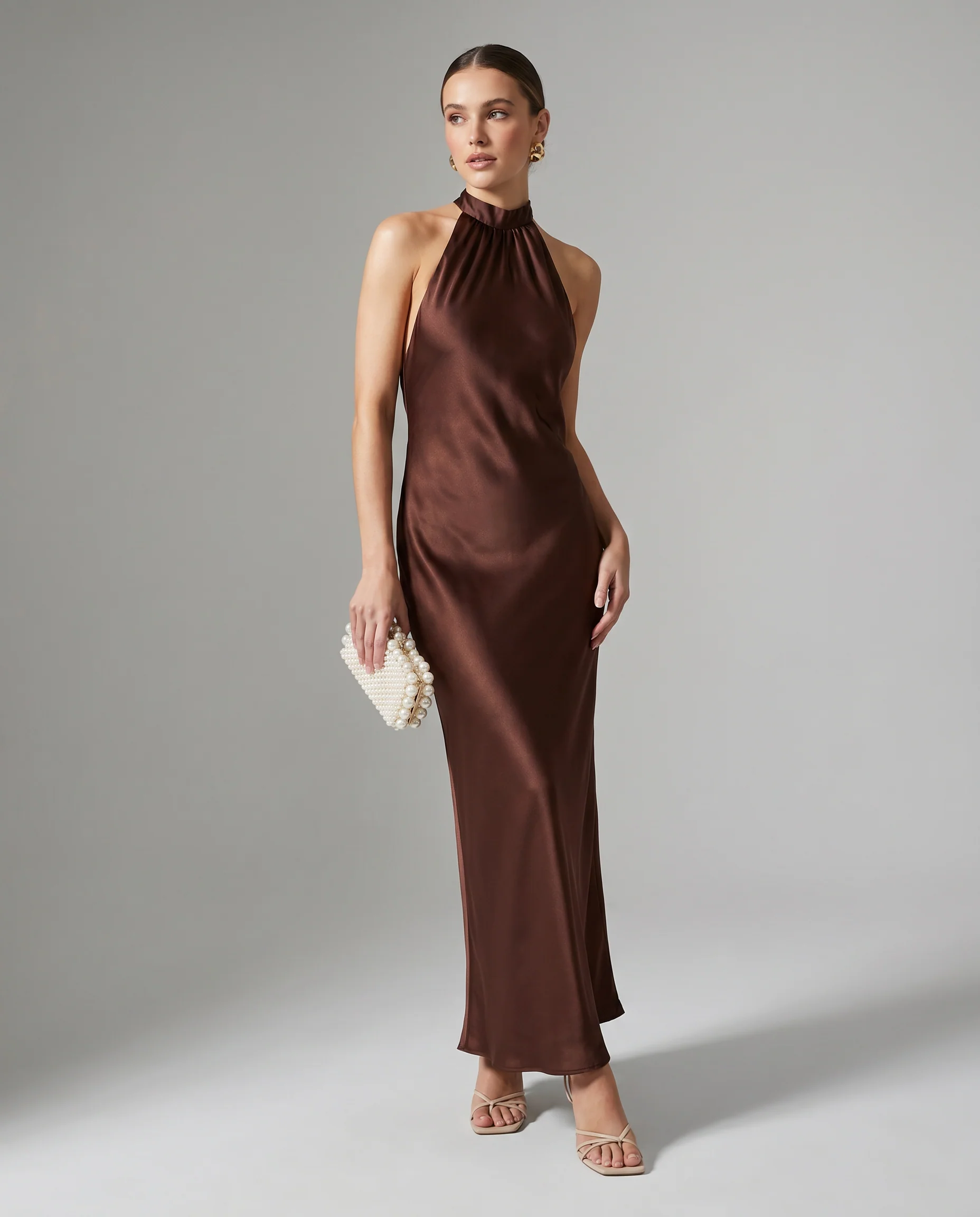 Elegant Velvet Midi Dress for Evening Wear - Image 4