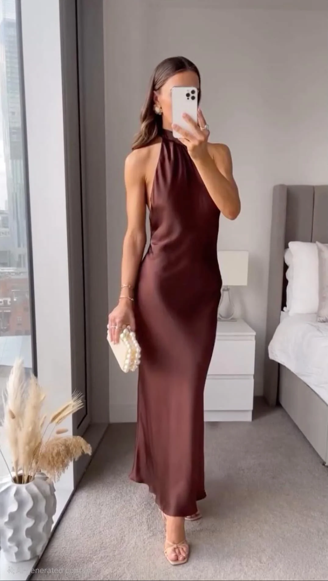 Elegant Velvet Midi Dress for Evening Wear - Image 5