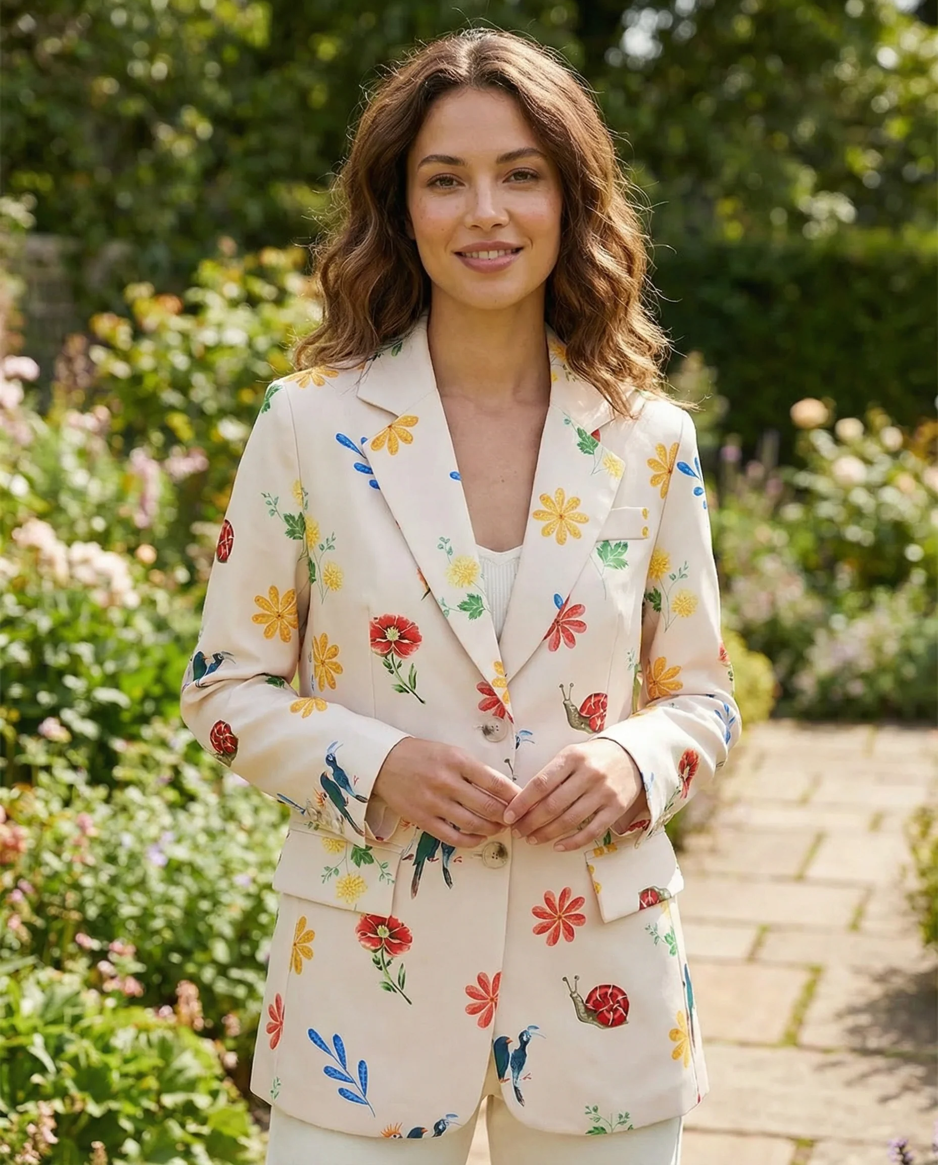 Floral Blazer – Chic Casual Layer for Spring and Autumn - Image 4