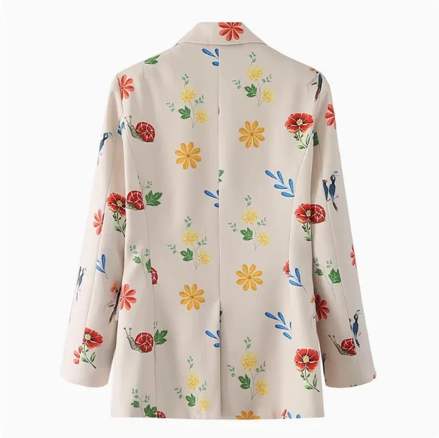 Floral Blazer – Chic Casual Layer for Spring and Autumn - Image 6
