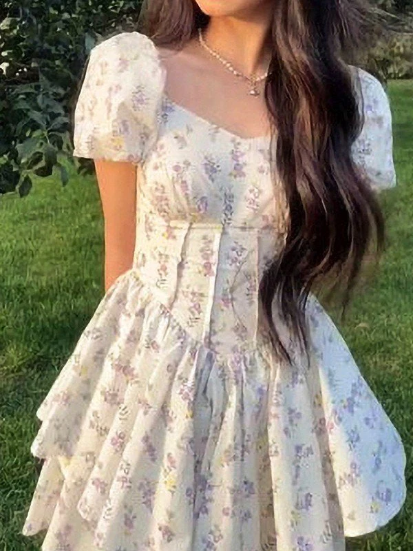 Summer Floral Corset Mini Dress - Image 6