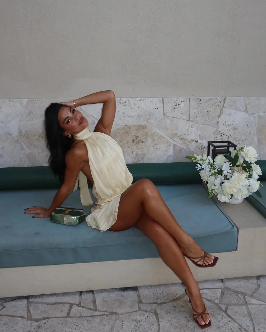 Gretchen Halter Summer Party Mini Dress - Image 5
