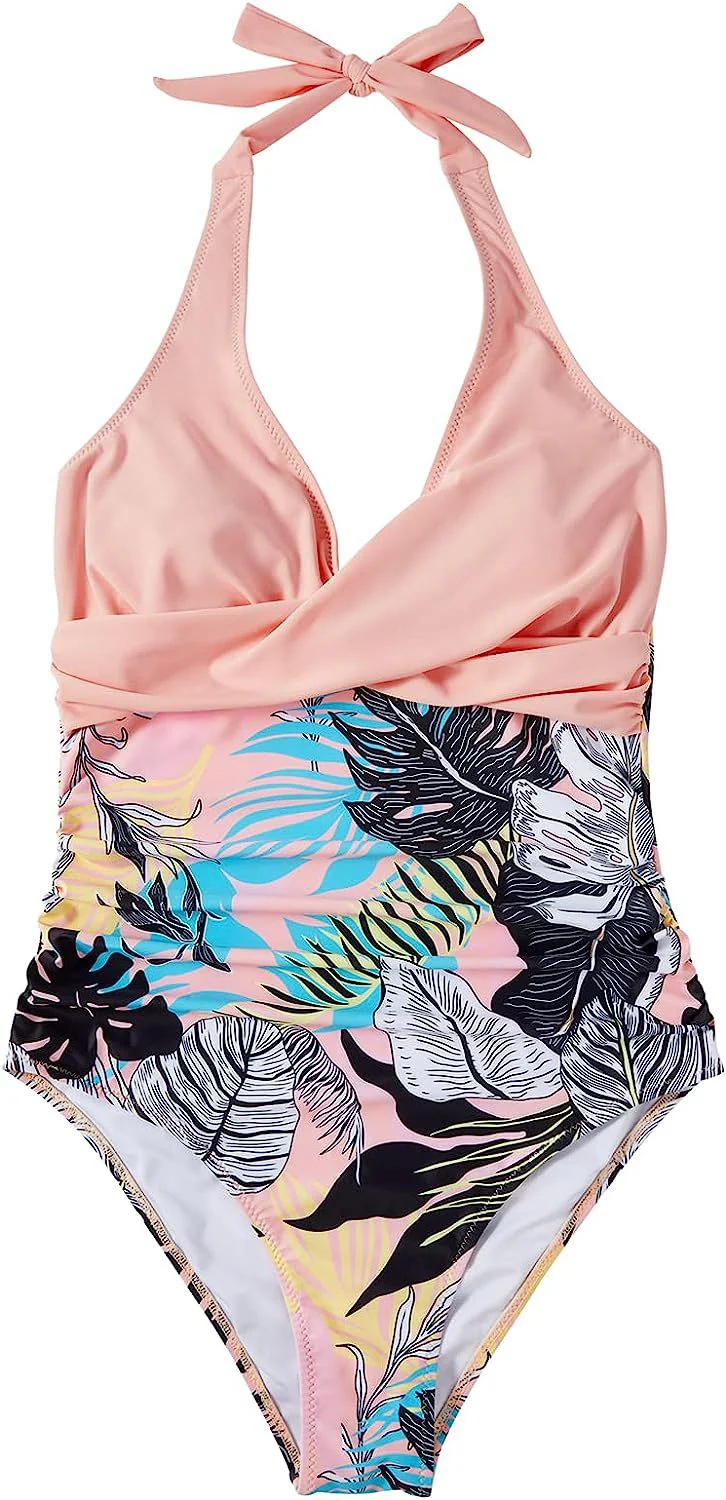 V-Neck Halter Neck Backless Swimsuit - Image 9