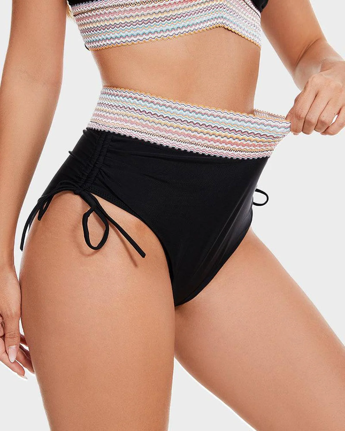 High-Waisted Tummy Control Bikini Set - Image 9
