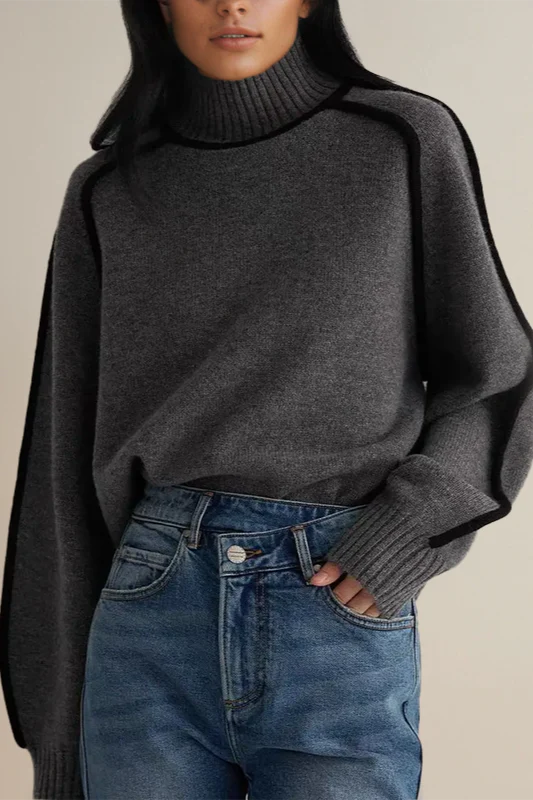 Relaxed Knit Turtleneck Sweater - Image 4