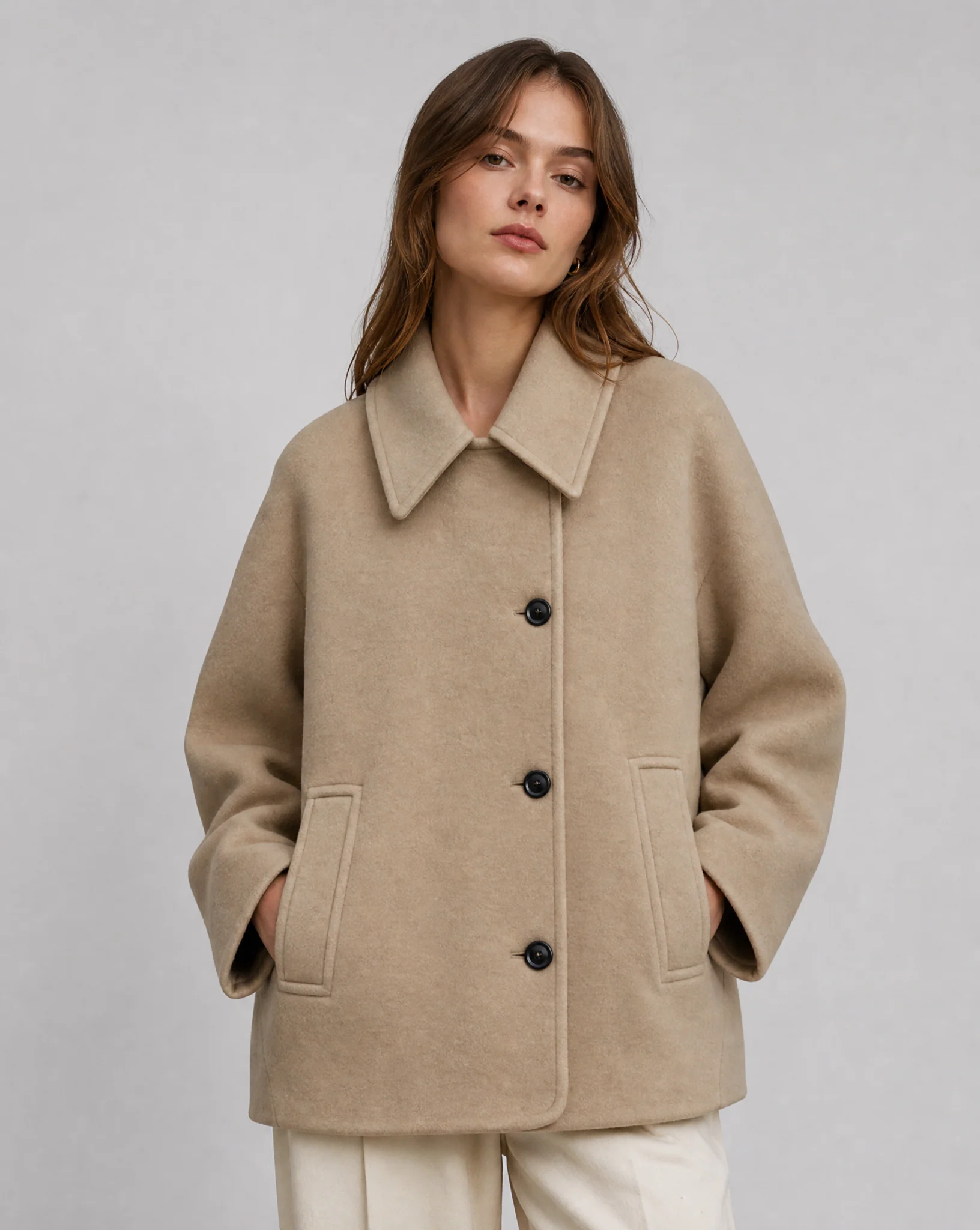 Isabely Short Elegant Coat Jacket - Image 2