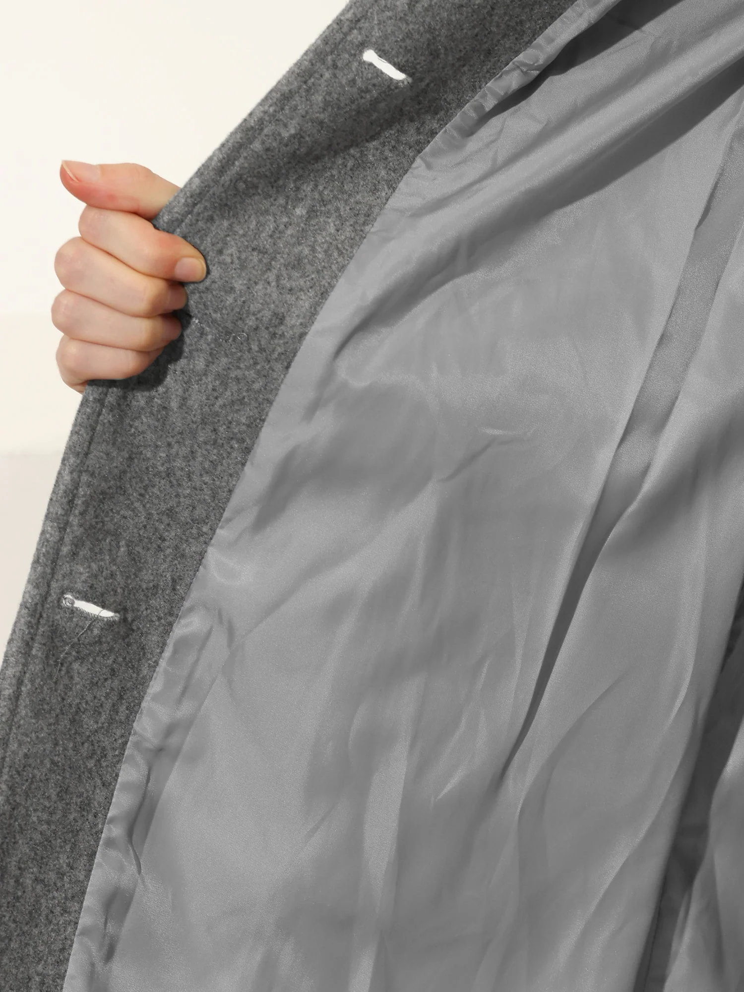 Women's Single Breasted Winter Trench Coat - Image 7