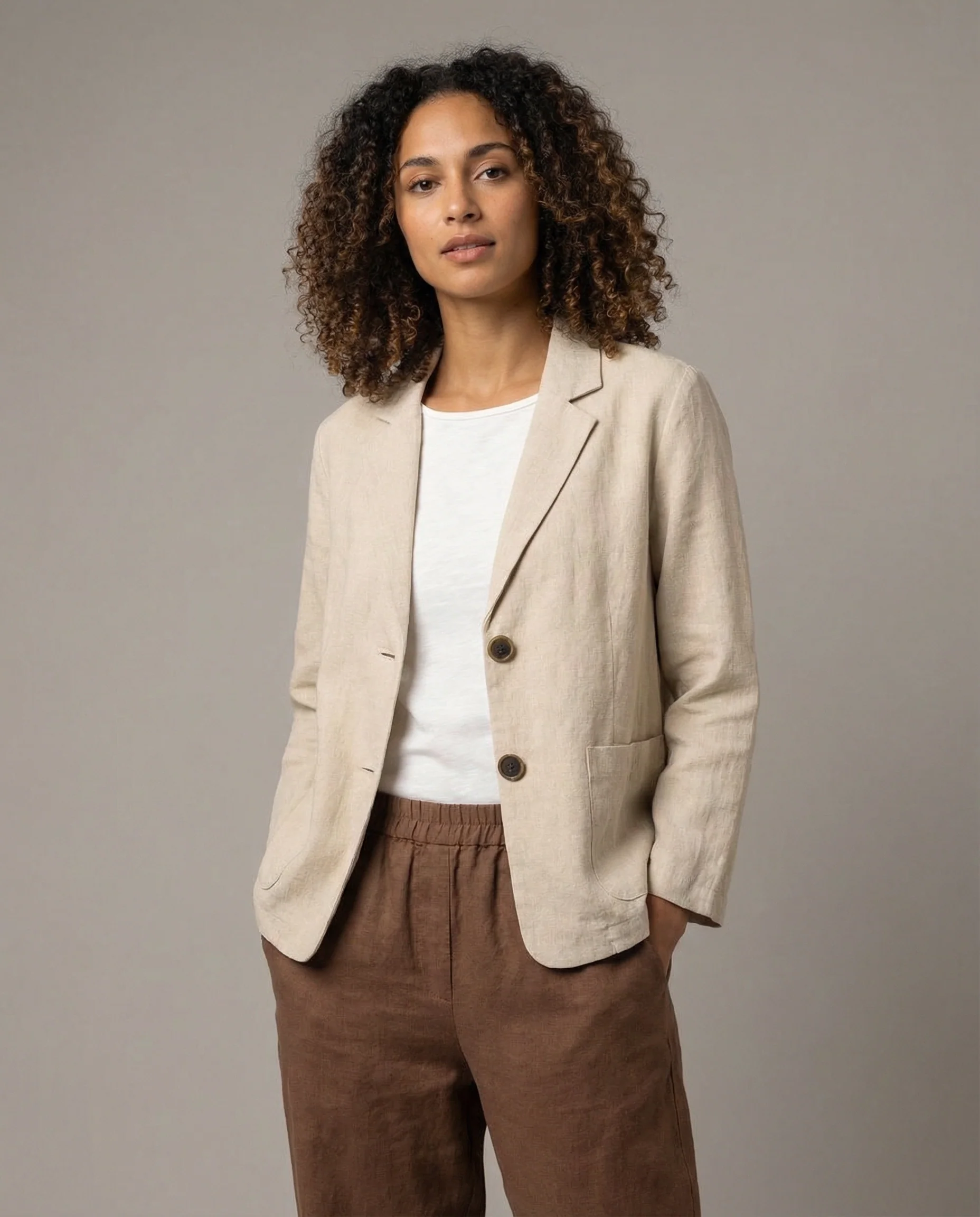Korean Style Blazer Jacket – Lightweight Loose Fit for Spring & Autumn - Image 3