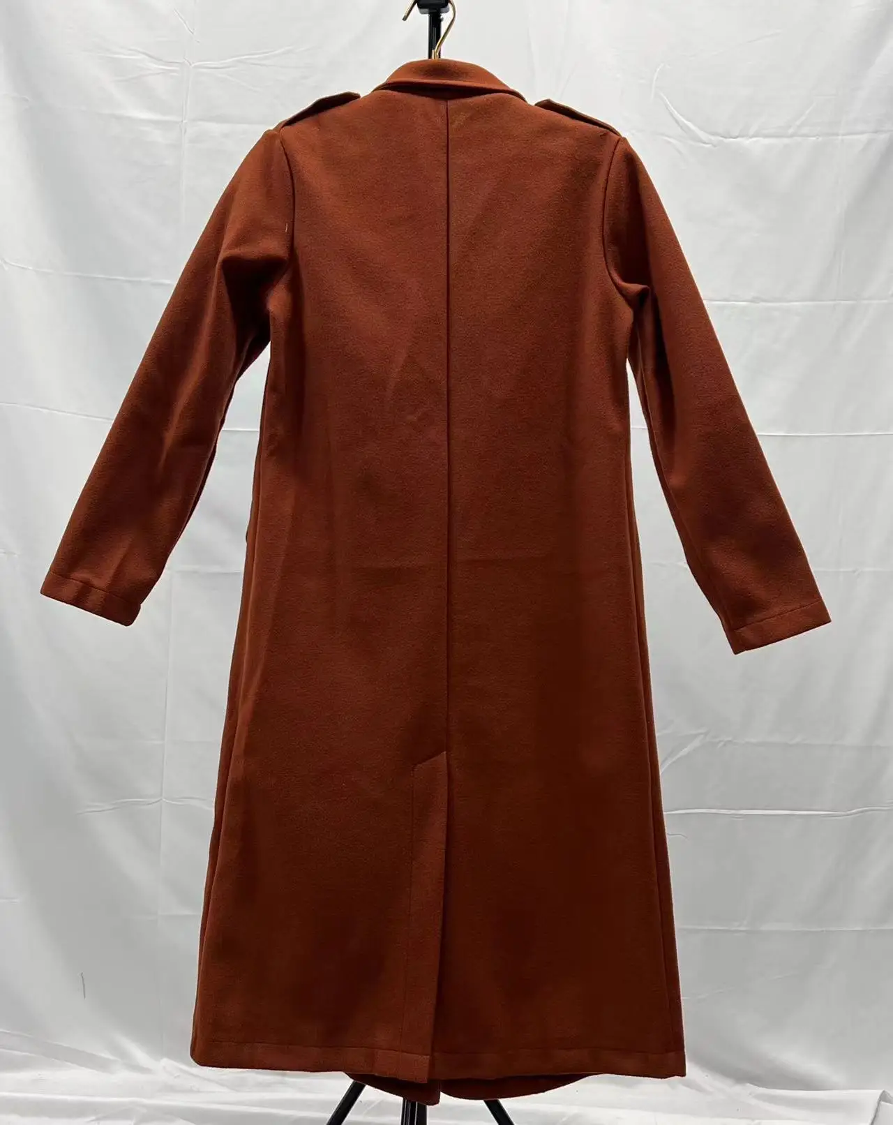 Korean Wool Coat – Double-Breasted Elegant Design for Cozy Autumn Style - Image 5