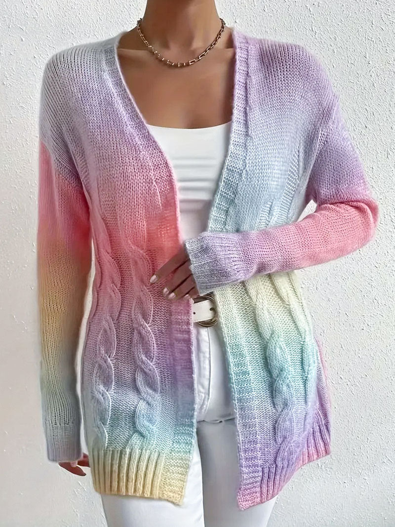 Long Cardigan Sweater - Open Front Soft Knit Duster Cardigan - Image 2