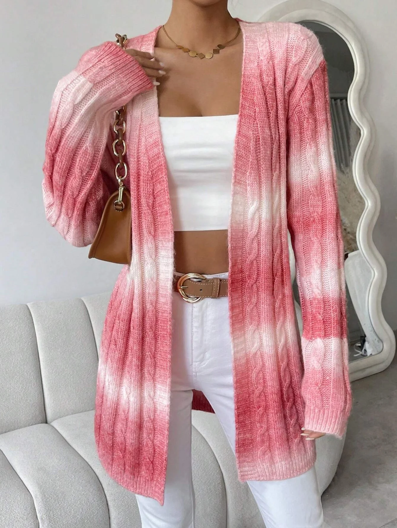 Long Cardigan Sweater - Open Front Soft Knit Duster Cardigan - Image 5